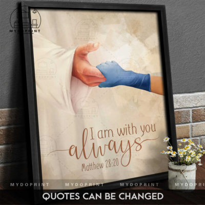 Take My Hand With Bible Verse Personalized Medical Canvas Wall Art 8 f10 1