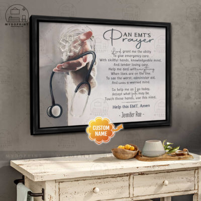 An EMT's Prayer Jesus Reaching Hand With Stethoscope Personalized Canvas Wall Art 4 e35d30f2 1db0 11ec 850f 0242ac120002 canvashorizontal24x30 frame optimized