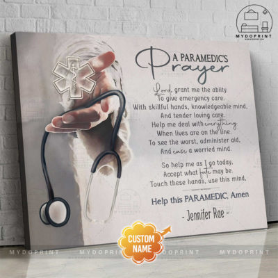 A Paramedic's Prayer Jesus Reaching Hand With Stethoscope Personalized Canvas Wall Art 3 1bcefc01 1db3 11ec 850f 0242ac120002 new optimized