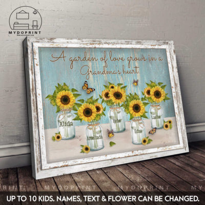 A Garden Of Love Grows In A Grandma's Heart Fake Rustic Frame Personalized Canvas Wall Art 2 bed1052b 20b8 11ec b876 0242ac120002 5 optimized