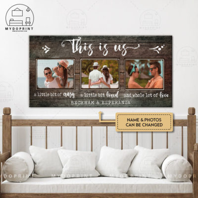 Anniversary Gifts Family Photo This Is Us Custom Photo Wall Art Canvas 20x40in 10x20in 3 canvas2040 mockupngang3