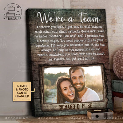 Anniversary Gifts We're A Team Custom Photo Canvas Wall Art 2 4ef940aa 4c06 11ec 9974 0242ac120002 cv doc 3 optimized