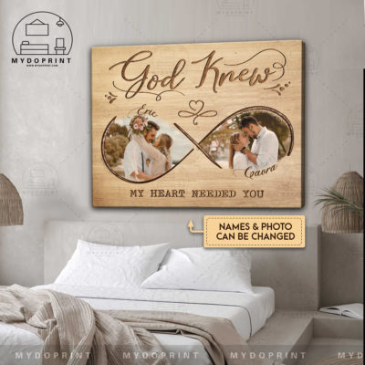 Anniversary Gifts God Knew My Heart Needed You Custom Photo Faux Wooden Canvas Wall Art 2 8929f57b 5570 11ec 867d 0242ac120002 mkup daugiuong201