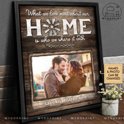 Anniversary Gifts Family Photo What We Love Most About Our Home Personalized Canvas Wall Art 4 0c174605 5803 11ec 8cd1 0242ac120002 khung1 optimized