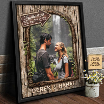 Anniversary Gifts Together Is Our Favorite Place To Be Custom Photo Canvas Wall Art 3 5b034280 5e48 11ec a227 0242ac120002 khung1 optimized