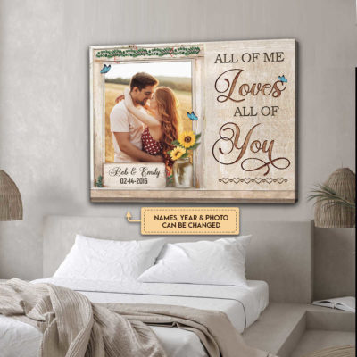 Anniversary Gifts All Of Me Loves All Of You Faux Frame With Sunflower Custom Photo Canvas Wall Art 2 ab32d5f3 623f 11ec a414 0242ac120002 mkup daugiuong optimized