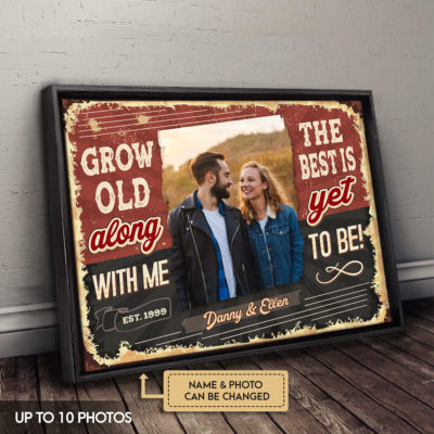 Anniversary Gifts I Stole Her Heart...So I Stole His Last Name Custom Photo Retro Canvas Wall Art 4 ngang 2 1