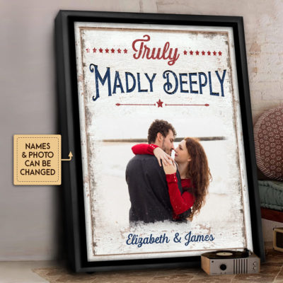 Anniversary Gifts Truly Madly Deeply Custom Photo Canvas Wall Art 2 757f7ba8 741e 11ec 8ab5 0242ac120002 cv20doc 3frame