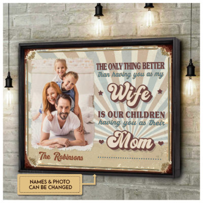 Mother's Day Gift The Only Thing Better Than... Custom Photo Retro Canvas Wall Art 2 513f8f41 7463 11ec 8ab5 0242ac120002 cv ngang newf optimized