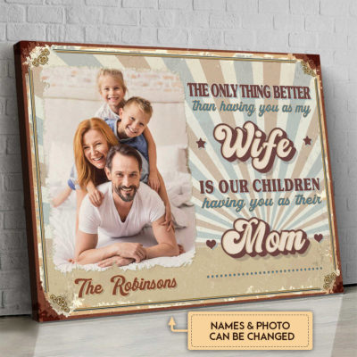 Mother's Day Gift The Only Thing Better Than... Custom Photo Retro Canvas Wall Art 3 54794029 7463 11ec 8ab5 0242ac120002 new optimized