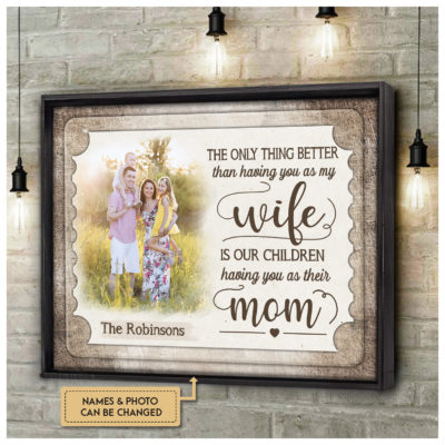 Mother's Day Gift The Only Thing Better Than... Custom Photo Canson Canvas Wall Art 2 2c25b368 7512 11ec 8ab5 0242ac120002 cv20ngang20new