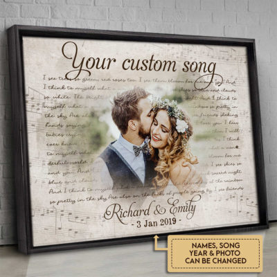 Anniversary Gifts Love Song Lyrics Custom Photo Vintage Canvas Wall Art 3 0a203694 782b 11ec 8ab5 0242ac120002 faf optimized