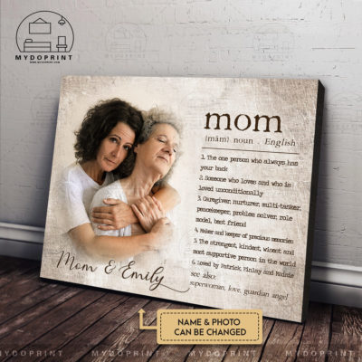 Mother's Day Gift Mom Definition Custom Photos Canvas Wall Art 4 1417