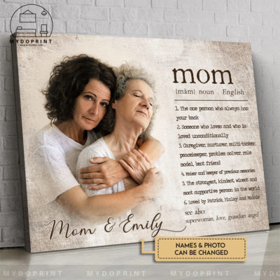 Mother's Day Gift Mom Definition Custom Photos Canvas Wall Art 8 NEW1417