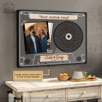 Anniversary Gifts Love Song Lyric Cassette Tape Custom Photo Version 2 Canvas Wall Art 3 1015f4a2 947d 11ec a538 0242ac120002 canvashorizontal1417