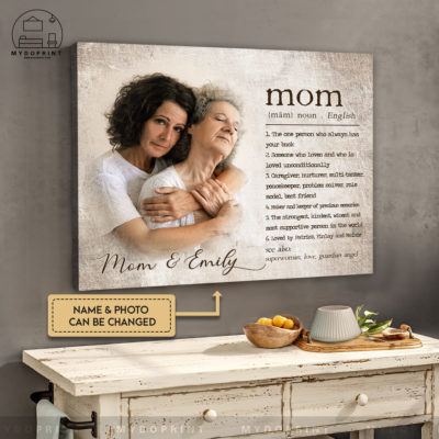 Mother's Day Gift Mom Definition Custom Photos Canvas Wall Art 3 cd9fe609 9514 11ec a538 0242ac120002 canvashorizontal1417