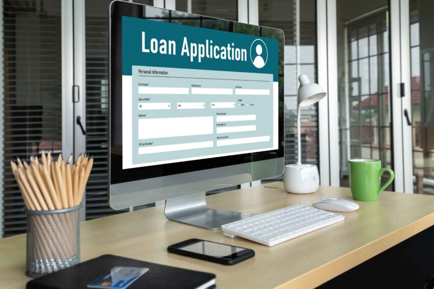 online loan application form modish digital information collection internet network 1