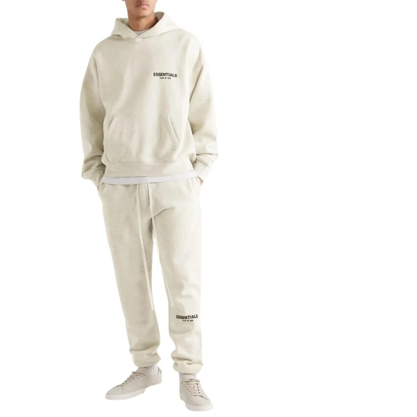 imgi 130 fear of god essentials light heather oatmeal tracksuit ss22 824768
