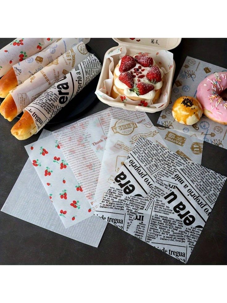 custom printed food paperd