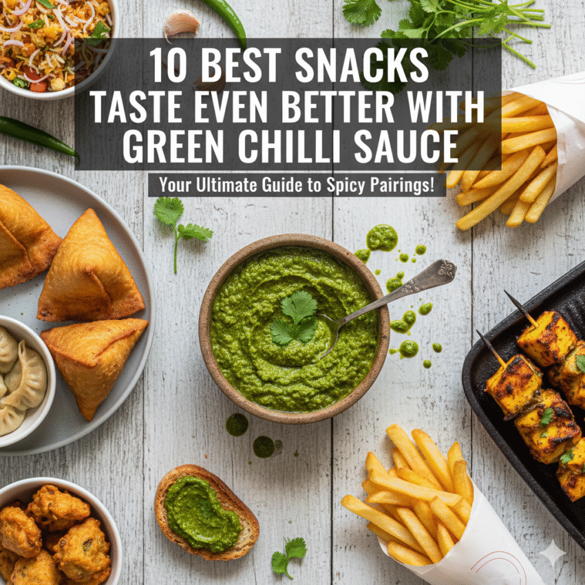The Best Snacks That Taste Even Better with Green Chilli Sauce