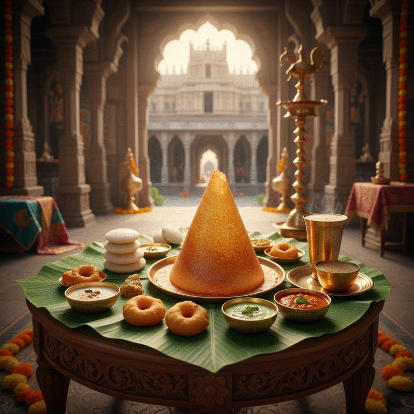 South Indian Homemade Ghee Roast Dosa