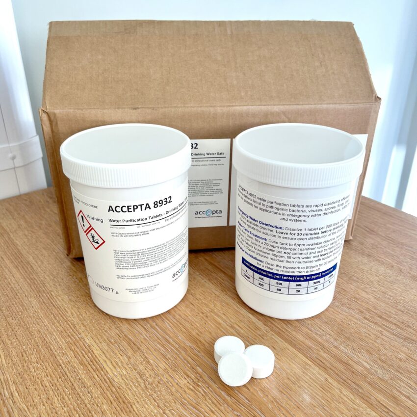 Drinking water chlorine tablets scaled 1
