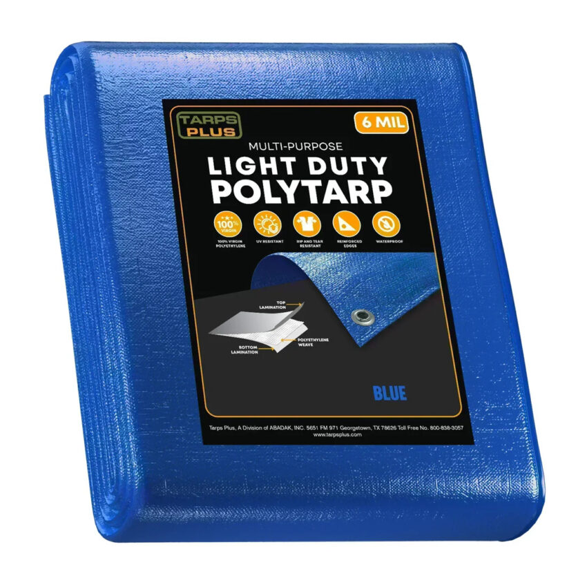 Blue Light Duty Poly 1 1