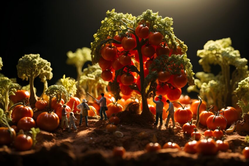 fantastic tomato harvest wallpaper