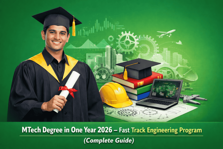 mtech degree in one year