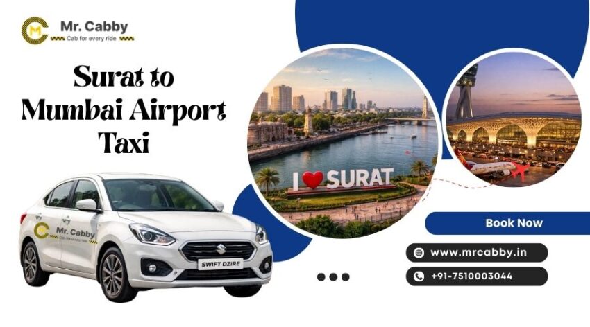 Surat to Mumbai Airport Taxi Service