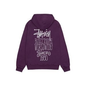 Pull a capuche violet stussy 1 3