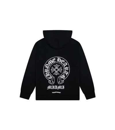 Chrome Hearts Miami Exclusive Zip Up Hoodie Black