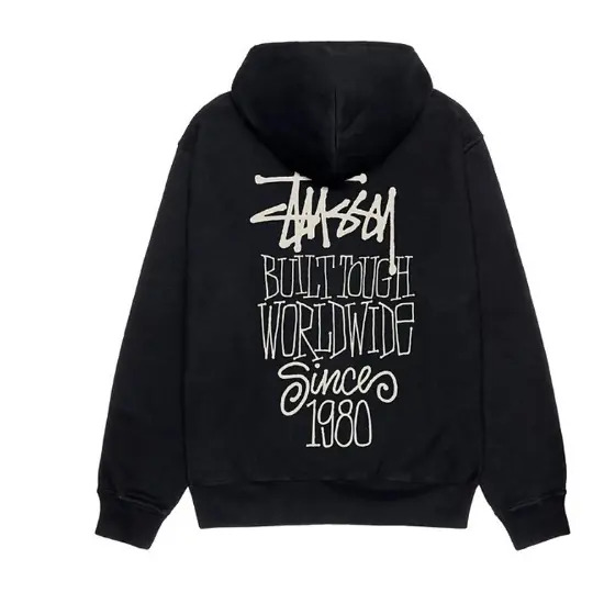 Stussy Bluza Z Kapturem Fioletowa