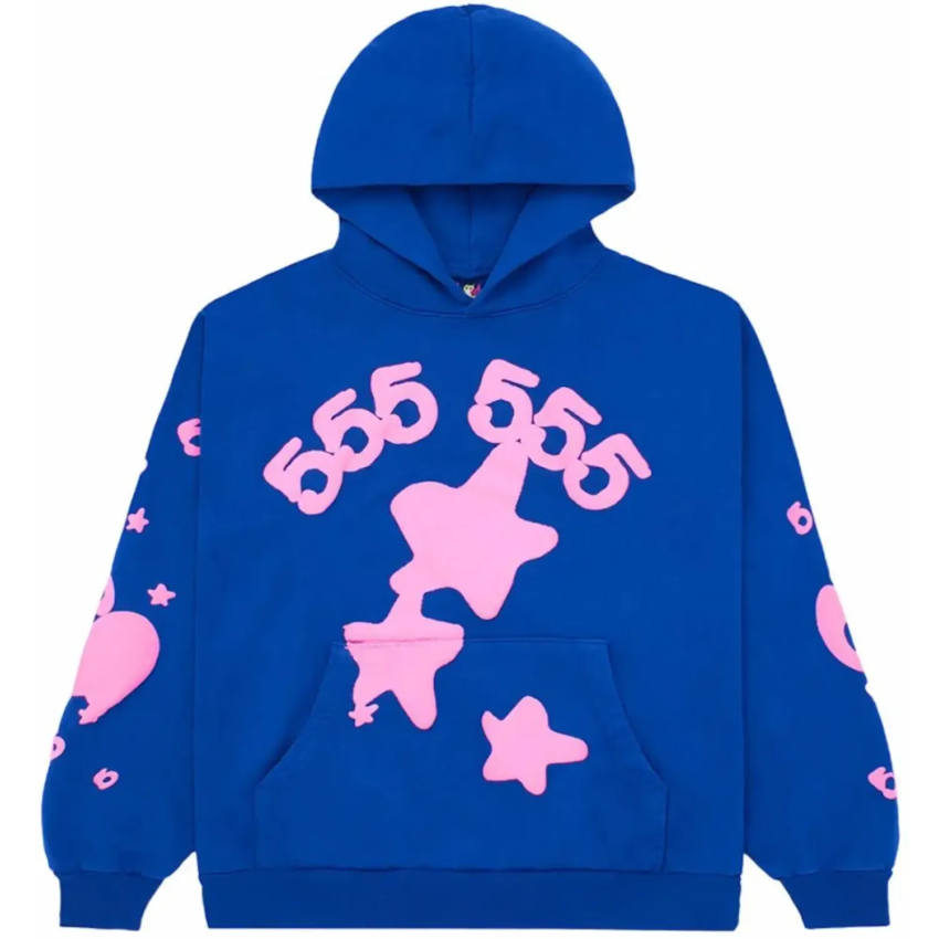 imgi 182 Sp5der Beluga Tracksuit Blue Hoodie