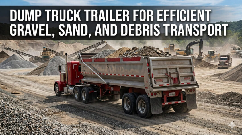 Dump Truck Trailer for Efficient Gravel Sand and Debris Transport