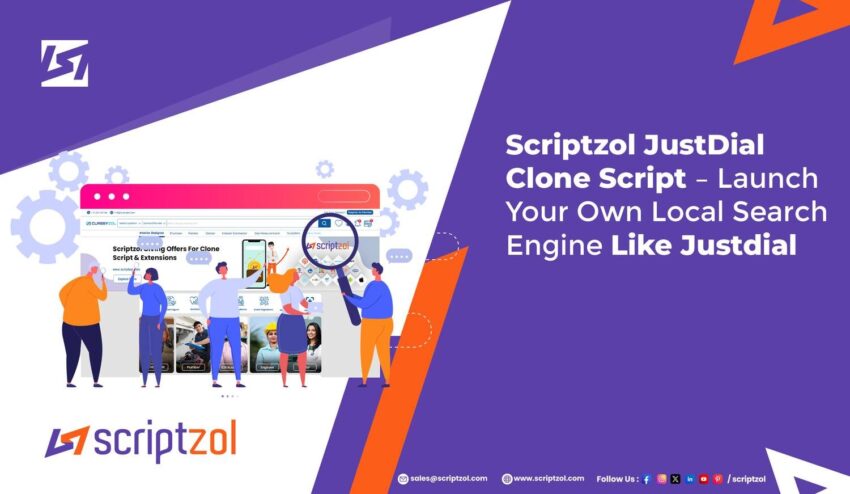 launch local search engine like justdial scriptzol