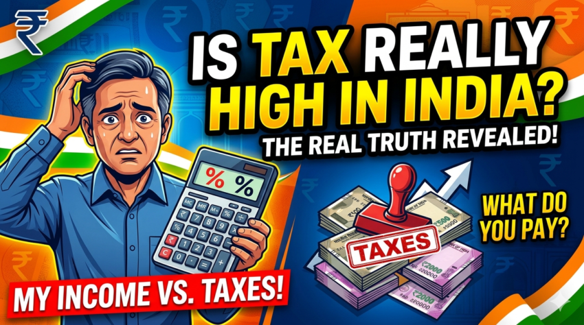 is tax high in india