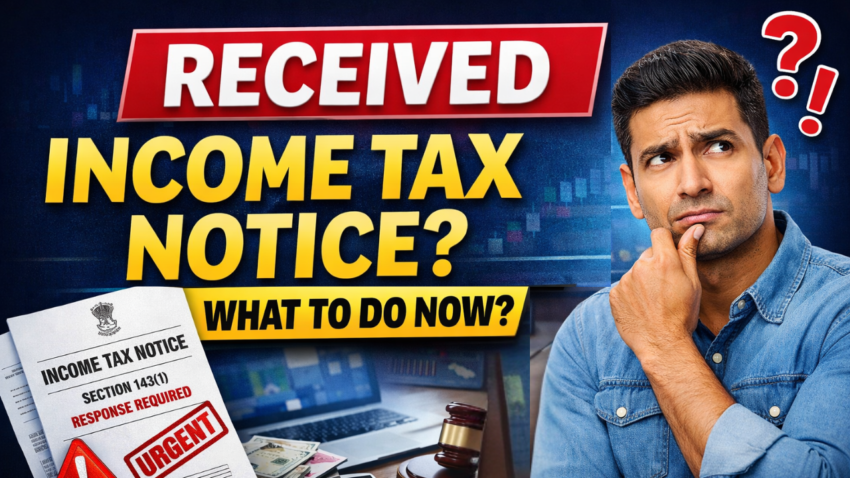 receved income tax notice by taxsahihai