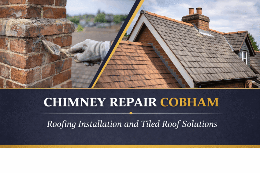 Chimney repair and roofing services in Cobham 1