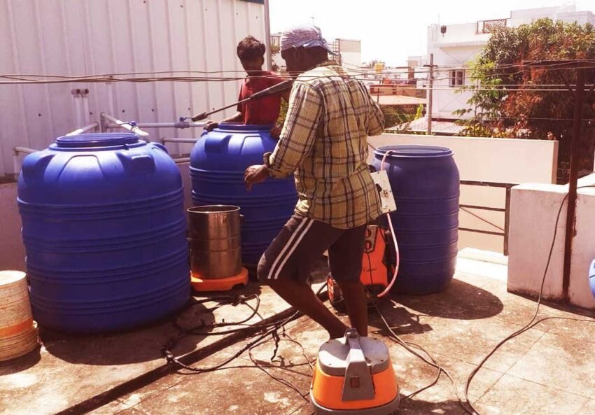 water tank cleaning service
