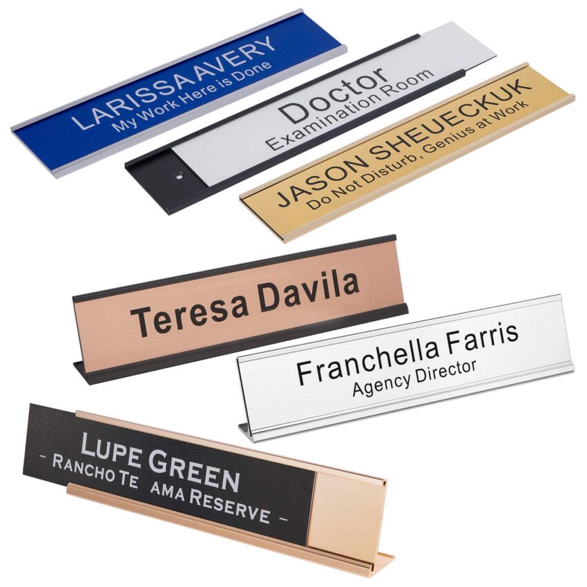 desk name plates