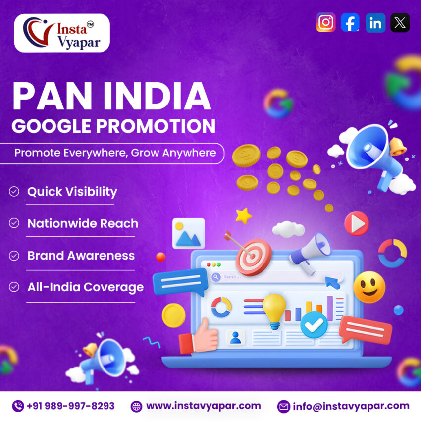 PAN India Google Promotion www.instavyapar.com