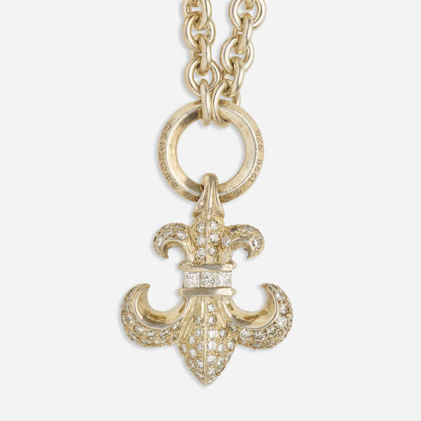 Chrome Hearts Fleur De Lis Necklace2