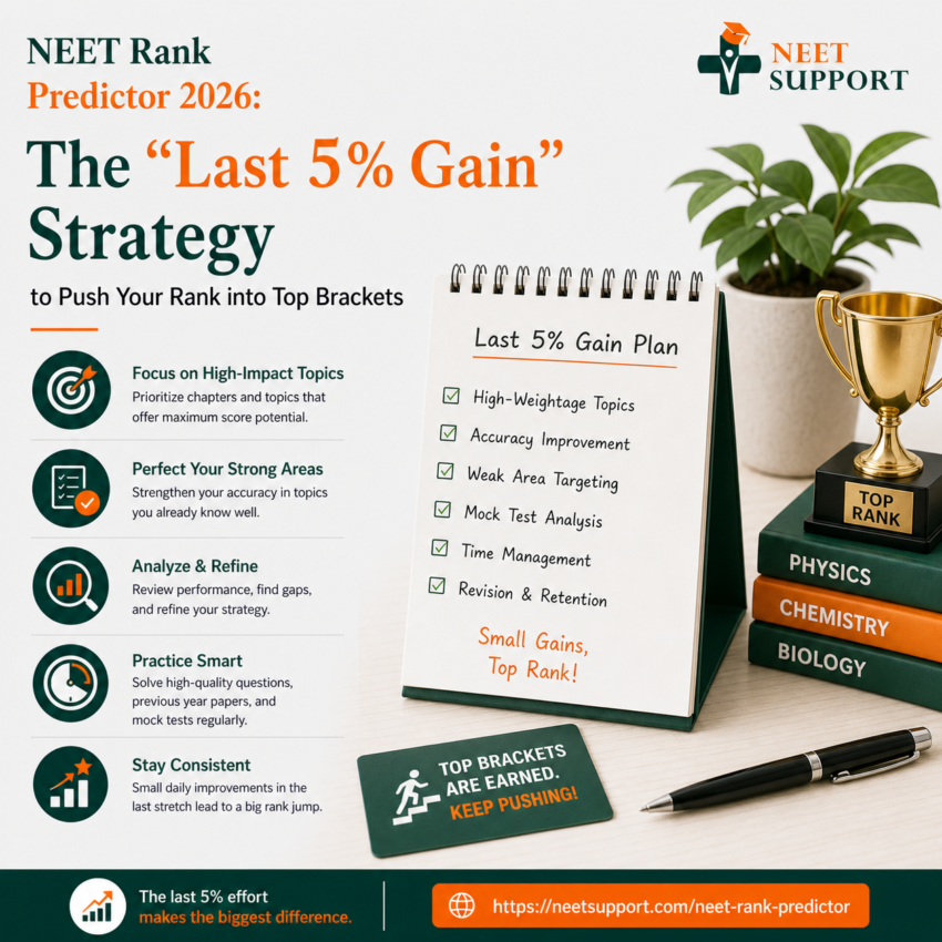 NEET Rank Predictor 2026 The Last 5 Gain Strategy to Push Your Rank into Top Brackets