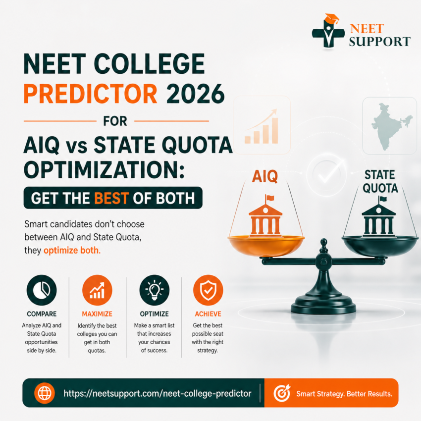 Neet College Predictor 2026 for AIQ vs State Quota Optimization Get the Best of Both