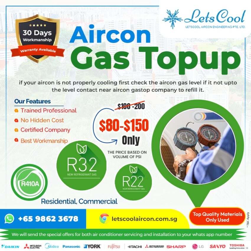 Aircon gas topup