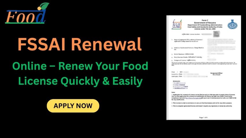 APPLY NOW FSSAI Renewal Online %E2%80%93 Renew Your Food License Quickly Easily 1