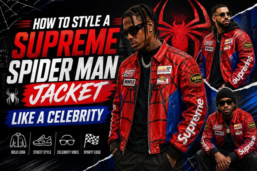 How to Style a Supreme Spider Man Jacket Like a Celebrity