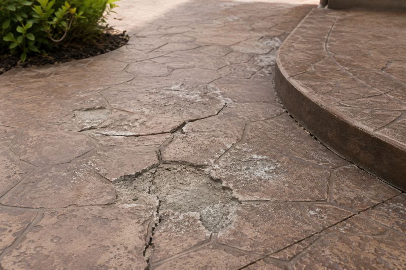 damaged stamped concrete