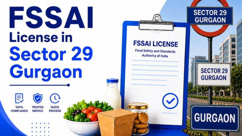 FSSAI License in Sector 29 Gurgaon